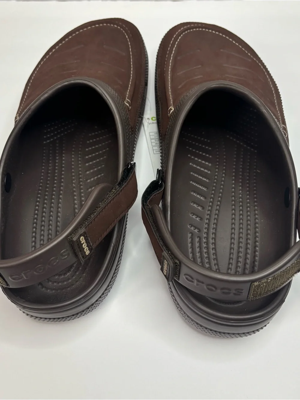 MEN'S CROCS Size 13 Yukon Vista II Literide CLOGS Mushroom Brown New